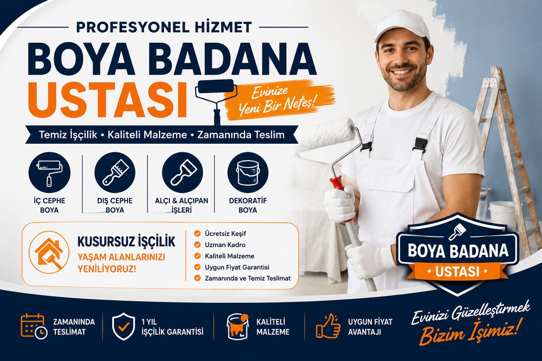 İnönü boya badana ustası – profesyonel boyacı